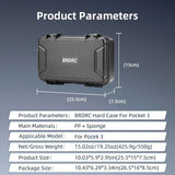 Portable Hard Storage Bag Waterproof Shockproof Storage Box Explosion-proof Handbag for DJI Osmo Pocket 3