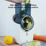 Multi-Function Electric Vegetable Cutter Household Kitchen 50W Automatic Slicer Shredder Vegetables Processor