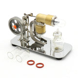 Mini Hot Air Stirling Engine Motor Model Educational Toy Kits
