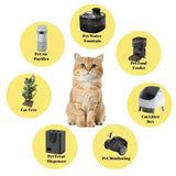 All-In-One Intelligent 2-in-1 Pet Bowl Portable Battery Operated 4L Automatic Feeding Drinking System Bottle Shape for Dogs Cats