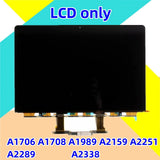 A1989 LCD Only NCZOBOE Laptop A1706 A1708  A2159 A2251 A2289 A2338 LCD Panel For MacBook Pro Air 13"