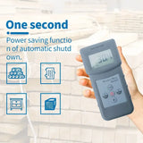 Professional Digital MS300 Concrete Moisture Meter Pneumatic Floor Ground Moisture Test 0-70% with 10 Codes (Density Code)