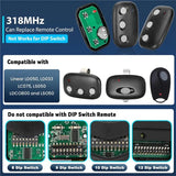 For MCT3 Megacode Compatible 1Pack LPWKP/MDTK& 2Pack Linear Garage Door Opener Remote Keypad System
