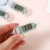 Digital Wall Watch Keychain Clock Transparent Mini Electronic Watch Clock Dedicated Silent Convenient Schedule For Study Exams