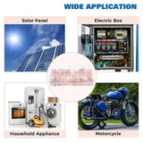 170Pcs Battery Cable Ends Assortment Kit AWG 12 10 8 6 4 ,12 Sizes Battery Wire Lugs Tubular Ring Connectors SC Terminals