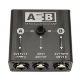 Audio Manual Selector 2 In 1 Out/1 In 2 Out Audio Switcher 6.35/6.5 XLR Audio Switcher For Microphone Sound Card Mixer