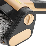 Rechargeable Cordless Electric Grill Cleaner- BBQ Tool Featuring 350 RPM Stainless Steel Roller& Built-In LED Light