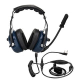 Noise Cancelling Aviation Microphone Headset Earpiece VOX Volume Adjustment for Baofeng UV-5R Kenwood for Retevis H777 Radio