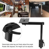 360° Rotation Oxidized  Lightweight for RV Yachts Removable Table Leg Adjustable Table Legs Black Heavy Duty Removable