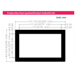 For Raspberry Pi 5 Display 5 Inch Capacitive Touch Screen -Compatible For Raspberry Pi 4B/3B/Orange Pi LCD Dis