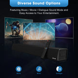 BESTISAN S7020P HIFI Sound Bar With 3.5mm Audio Cable Treble Bass BT USB AUX Optical Coaxial Input Home Theater Experience
