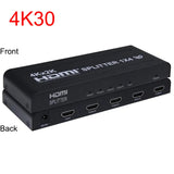 4K 60Hz HDMI Splitter 1x4 Video Splitter HDMI2.0 3D 1 in 4 Out Same Display Video Converter for PS4 Camera PC To TV Projector