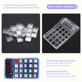 DIY Calculator Kit LED Display Calculator Electronic Making With Batteries For Learn Soldering Assembly Practice