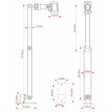Microphone Boom Arm Stand Universal Rotation, Folding and Lifting Aluminum Alloy Wall-Mounted Bracket
