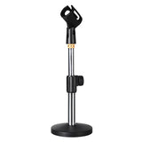 Portable Mic Stand Professional Pedestal Feet Adjustable Desk Holder Bracket Speech Live Fixing Frame Microphone Bracket