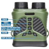 DT39 2.5K Infrared Digita Night Vision Binoculars Telescope with 4X Optical 8X Zoom 300M Distance at Night for Hunting Camping