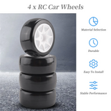 4Pcs 58mm Tires 12mm Hex Wheels with Sponge for 1/10 1/12 RC Drift Car 3Racing Sakura M4 M5 MST TCR Tamiya M04 M05