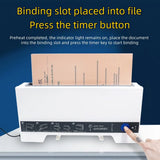 4mm Thermal Fusion Cover For Document Finishing A4 Office Hot Melt Binding Machine Small Automatic Gluing Home Binding Machine