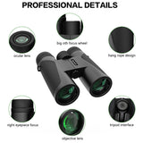 Suncore TL12X42 Professional Waterproof Binoculars Portable HD Telescope Large 42mm Objective Lens for Outdoor Camping