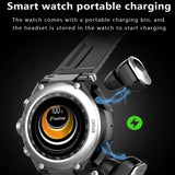 T92 Smartwatch with Bluetooth TWS Earbuds Local Music Playback Voice Recording Voice Assistant Wireless Calling Health Monitor