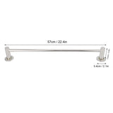 57CM Towel Bar Stainless Steel Wall-Mounted Towel Holder Rack Hanger Storage Bathroom Shelf