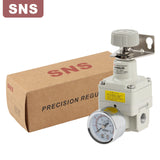 SNS IR Series Aluminum Alloy Air Pressure Precision Regulator Pneumatic Control Regulating Valve
