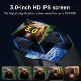 NV326 4K UHD Digital Binocular Telescope Camera Infrared Night Vision Binoculars Goggles for Hunting Camping with Flashlight