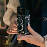 New Retro CCD Dual Reflex Camera Mini Manual Camera Recording Simulation Portable Digital Camera