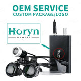 E Medicals Binoculars Eye loupe Glasses lab Loupe Led Head Light Lamp