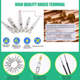 290PCS Car Wire Terminal Pin Connectors 1/1.5/1.8/2.2/2.8/3.5mm Connector Pins Terminal Auto Electric Male Female Crimp Pins