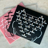 Hair Extension Hanger & Tape-In Placement Board – Acrylic Dye Plate & Display Stand for Tape-In Extensions