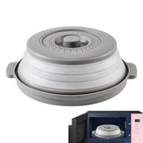 Microwave Splatter Cover Foldable Microwave Plate And Oven Cover With Bottom Multifunction Splash Guard And Steaming Tray