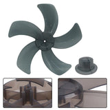 16 Inch Household Fan Blade Five Leaves With Nut Cover For Pedestal Table Floor Fan Blade Gray Fan Blade Accessories