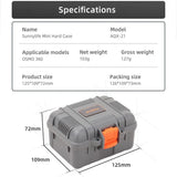 Mini Storage Box Waterproof Protective Carrying Case Shockproof Hard Shell for DJI Osmo 360 Panoramic Camera Accessories