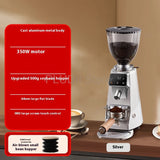 Electric Coffee Bean Grinder Timing Grinding Machine Home Commercial Espresso Grinder 100 Gear Adjustment Anti Static Design CNC