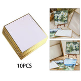 10Pcs Shikishi Boards Multifunctional Square Arts and Crafts Supplies Washi Paper Artist Signature Boards for Autographs Cosplay