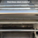 2200W Stainless Steel Noodle Maker Stainless Steel Dough Press Machine Desktop Design Adjustable Thickness For Bread Bun Pasta