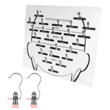 Hair Extension Hanger & Tape-In Placement Board – Acrylic Dye Plate & Display Stand for Tape-In Extensions