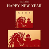 30Pcs Cute Design Horse Year Red Envelopes Creative Style Red Color Lucky Money Envelopes Small Size New Year Red Envelopes