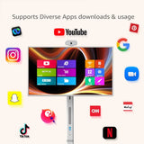 factory price 32 inch portable touch screen smart tv 8+128G wifi Screen casting 8 core stand By me screen remote control