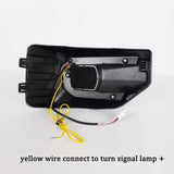 White DRL Fog Lamp LED Daytime Running Lights For Mitsubishi Triton L200 2024-2026 Amber Turn Signal Light