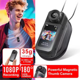 1080P HD Thumb Action Camera 180° Rotate Sport DV Cycling Recorder Magnetic Attract Outdoor Camcorder Action Camera