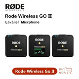 2.4g Wireless Lavalier Mic Microphone System Rode Wireless GO II GOII for Android Phones iPhone Camera Laptop 200m Transmission