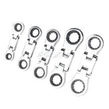 5pcs/set of Adjustable Ratchet Wrench Set 8   10-12   13-14   15-16   18-17  19mm