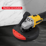 115mm Extraction Hood for Angle Grinder + 115mm x 15mm Grinding Cup for Concrete with ABS Material, 1 Cover, 1 Sanding
