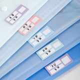 Multi-functional Loose-leaf Design File Folder Set PP Waterproof Test Paper Storage Clip Document Organizer School Office