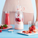 Portable 1400mAh Wireless Fruit Mixers USB juicer Fresh Juice Bottle Blender 4 Blades Food Milkshake Ice Crush Cup