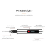Engraving Pen Cordless Engraver Etching Pen For DIY Enthusiasts Artists Jewelry Makers Hobbyists Metal Engraving Accessories