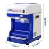 120/200 kg/h Electric Ice Shaver Branch Crusher Chopper Smoothie Blender Granizing Machine Snow Cone Cubes Shaved Maker Shredder