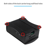 GW-For Raspberry Pi 5 Aluminum Alloy Case Metal Shell Heatsink With Cooling Fan For Raspberry Pi 5 Parts